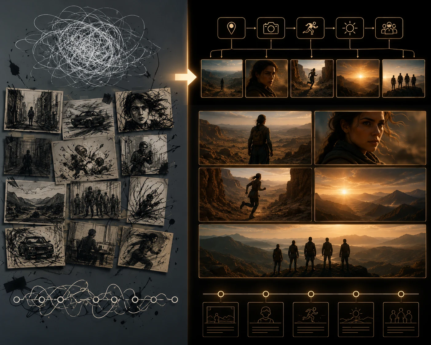 Before-and-after prompt repair visual for Seedance 2.5, comparing a vague prompt with a structured production prompt