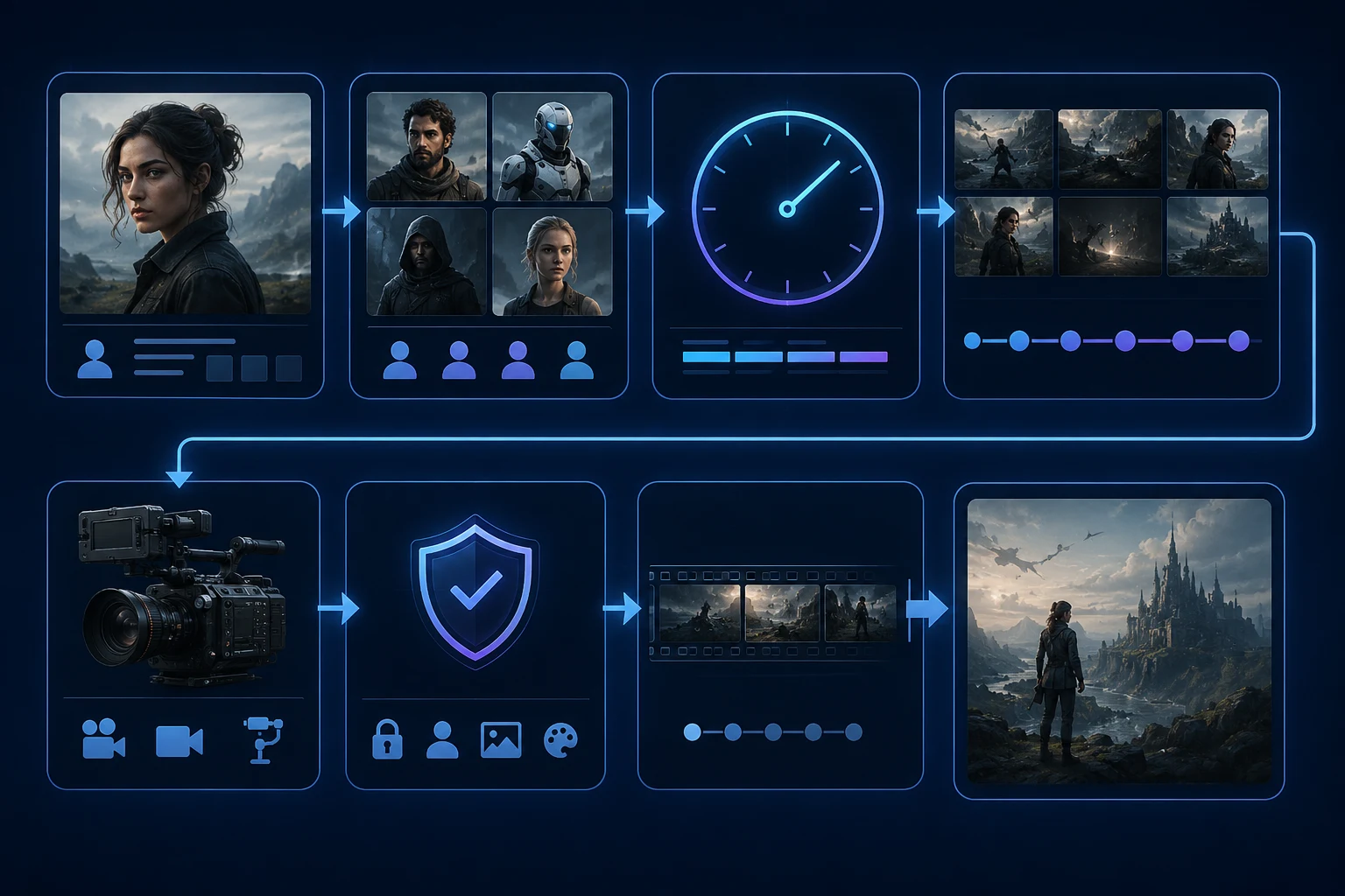 Seedance 2.5 prompt formula showing reference roles, duration, beat map, camera, protected details, and ending