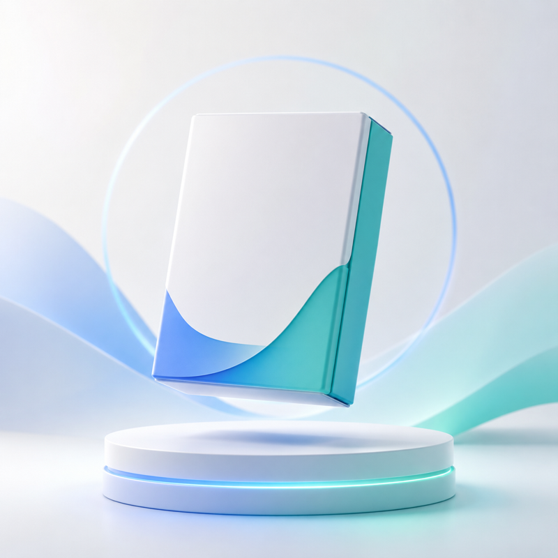 Sleek product device rotating on a pedestal concept for product teams